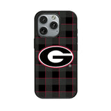 University of Georgia Bulldogs Plaid MagSafe Compatible Phone Case for Apple iPhone