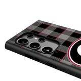 University of Georgia Bulldogs Plaid MagSafe Compatible Phone Case for Samsung Galaxy