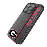 University of Georgia Bulldogs Sidebar Black Bling Phone Case for Apple iPhone