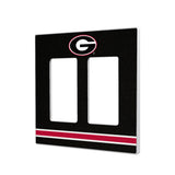 University of Georgia Bulldogs Stripe Hidden-Screw Light Switch Plate