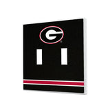 University of Georgia Bulldogs Stripe Hidden-Screw Light Switch Plate