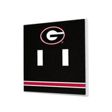 University of Georgia Bulldogs Stripe Hidden-Screw Light Switch Plate