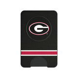 University of Georgia Bulldogs Stripe PopSockets MagSafe-Compatible PopWallet+