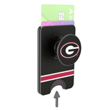 University of Georgia Bulldogs Stripe PopSockets MagSafe-Compatible PopWallet+