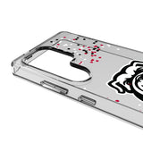 University of Georgia Bulldogs Uga Confetti Clear Phone Case for Samsung Galaxy