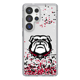 University of Georgia Bulldogs Uga Confetti Clear Phone Case for Samsung Galaxy