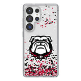 University of Georgia Bulldogs Uga Confetti Clear Phone Case for Samsung Galaxy