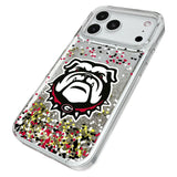 University of Georgia Bulldogs Uga Confetti Glitter Phone Case for Apple iPhone