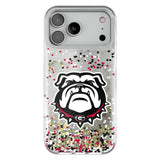 University of Georgia Bulldogs Uga Confetti Glitter Phone Case for Apple iPhone