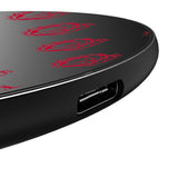 University of Georgia Bulldogs Uga Fashion Pattern 15-Watt Wireless Charger