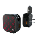 University of Georgia Bulldogs Uga Fashion Pattern 2 in 1 USB A/C Charger