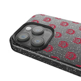 University of Georgia Bulldogs Uga Fashion Pattern Black Bling Phone Case for Apple iPhone