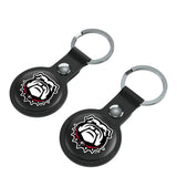 University of Georgia Bulldogs Uga Insignia Black Airtag Holder 2-Pack