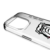 University of Georgia Bulldogs Uga Linen Clear Phone Case for Apple iPhone