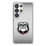 University of Georgia Bulldogs Uga Linen Clear Phone Case for Samsung Galaxy