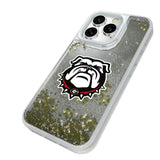 University of Georgia Bulldogs Uga Linen Glitter Phone Case for Apple iPhone