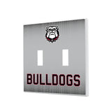 University of Georgia Bulldogs Uga Linen Hidden-Screw Light Switch Plate