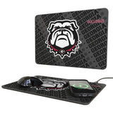 University of Georgia Bulldogs Uga Monocolor Tilt 15-Watt Wireless Charger and Mouse Pad