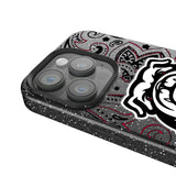 University of Georgia Bulldogs Uga Paisley Black Bling Phone Case for Apple iPhone