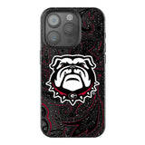 University of Georgia Bulldogs Uga Paisley Black Bling Phone Case for Apple iPhone
