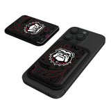University of Georgia Bulldogs Uga Paisley Black Magnetic Credit Card Wallet