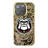 University of Georgia Bulldogs Uga Paisley Bling Phone Case for Apple iPhone