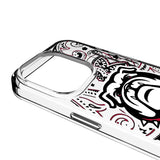 University of Georgia Bulldogs Uga Paisley Clear Phone Case for Apple iPhone