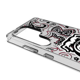 University of Georgia Bulldogs Uga Paisley Clear Phone Case for Samsung Galaxy