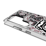 University of Georgia Bulldogs Uga Paisley Clear Phone Case for Samsung Galaxy