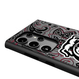 University of Georgia Bulldogs Uga Paisley MagSafe Compatible Phone Case for Samsung Galaxy