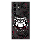 University of Georgia Bulldogs Uga Paisley MagSafe Compatible Phone Case for Samsung Galaxy