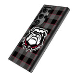 University of Georgia Bulldogs Uga Plaid MagSafe Compatible Phone Case for Samsung Galaxy