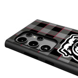 University of Georgia Bulldogs Uga Plaid MagSafe Compatible Phone Case for Samsung Galaxy