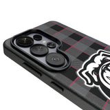 University of Georgia Bulldogs Uga Plaid MagSafe Compatible Phone Case for Samsung Galaxy