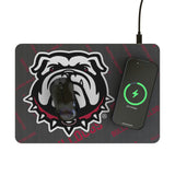 University of Georgia Bulldogs Uga Quadtile 15-Watt Wireless Charger and Mouse Pad