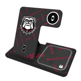 University of Georgia Bulldogs Uga Quadtile 3 in 1 Charging Station