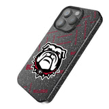 University of Georgia Bulldogs Uga Quadtile Black Bling Phone Case for Apple iPhone