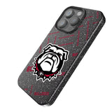 University of Georgia Bulldogs Uga Quadtile Black Bling Phone Case for Apple iPhone