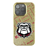 University of Georgia Bulldogs Uga Quadtile Bling Phone Case for Apple iPhone