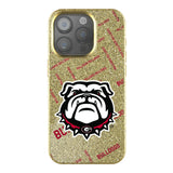 University of Georgia Bulldogs Uga Quadtile Bling Phone Case for Apple iPhone
