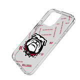 University of Georgia Bulldogs Uga Quadtile Clear Phone Case for Apple iPhone