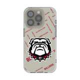 University of Georgia Bulldogs Uga Quadtile Clear Phone Case for Apple iPhone