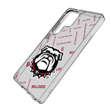 University of Georgia Bulldogs Uga Quadtile Clear Phone Case for Samsung Galaxy