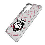 University of Georgia Bulldogs Uga Quadtile Clear Phone Case for Samsung Galaxy