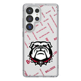 University of Georgia Bulldogs Uga Quadtile Clear Phone Case for Samsung Galaxy