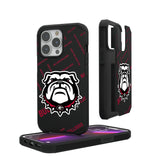 University of Georgia Bulldogs Uga Quadtile Rugged Phone Case for Apple iPhone