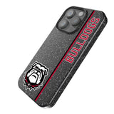 University of Georgia Bulldogs Uga Sidebar Black Bling Phone Case for Apple iPhone