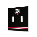 University of Georgia Bulldogs Uga Stripe Hidden-Screw Light Switch Plate