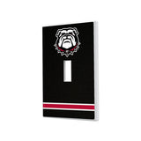University of Georgia Bulldogs Uga Stripe Hidden-Screw Light Switch Plate