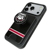 University of Georgia Bulldogs Uga Stripe PopSockets MagSafe-Compatible PopWallet+